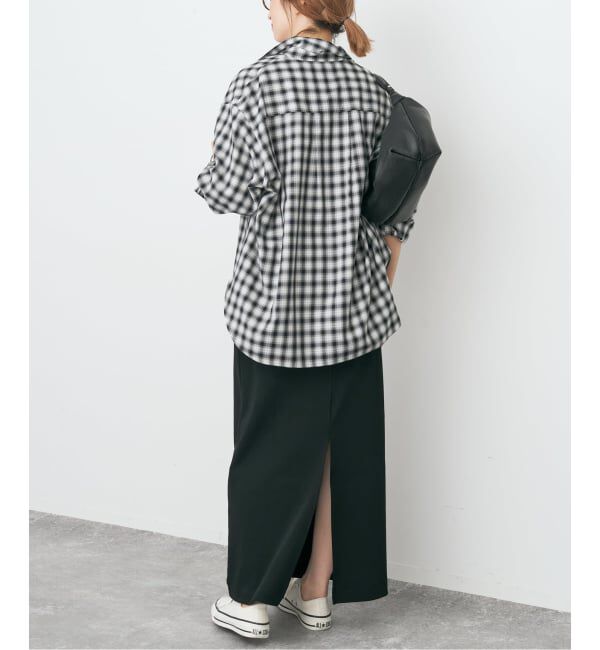 Spick and Span「CO/PEリブタイトスカート」|スカート|