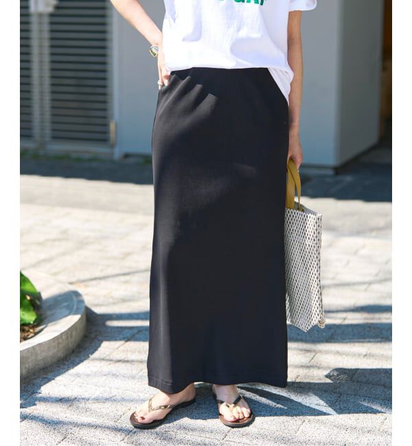 Spick and Span「CO/PEリブタイトスカート」|スカート|