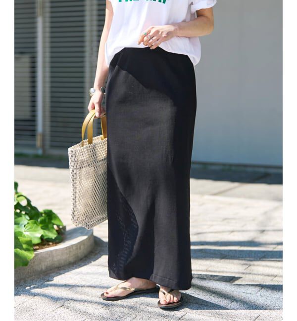 Spick and Span「CO/PEリブタイトスカート」|スカート|