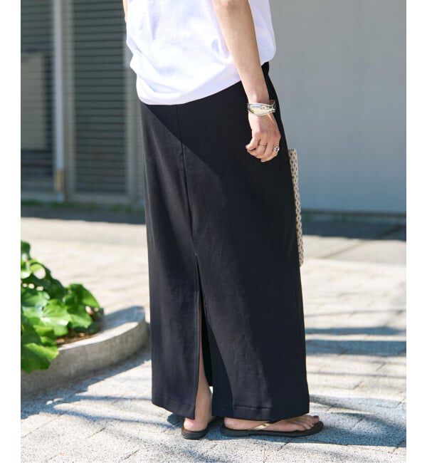 Spick and Span「CO/PEリブタイトスカート」|スカート|