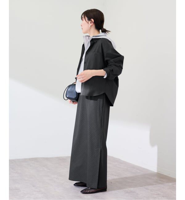 FRAMeWORK「TWストライプショートシャツ」|シャツ・ブラウス|