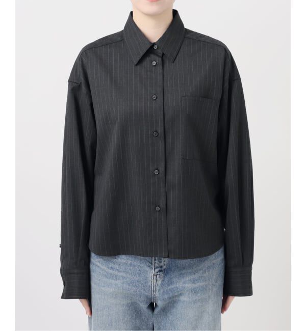 FRAMeWORK「TWストライプショートシャツ」|シャツ・ブラウス|