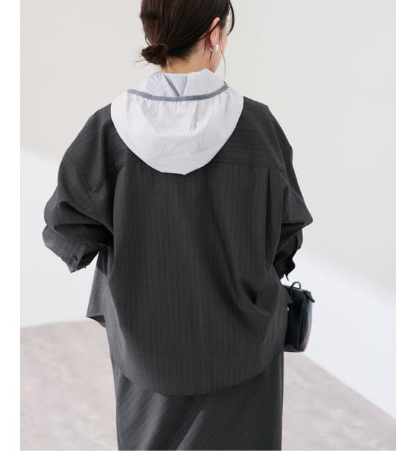 FRAMeWORK「TWストライプショートシャツ」|シャツ・ブラウス|