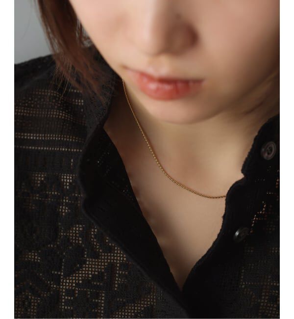 Lilas by Spick&Span「ボンバータチェーンネックレス K18」|ネックレス|