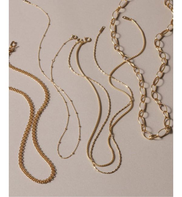 Lilas by Spick&Span「ボンバータチェーンネックレス K18」|ネックレス|