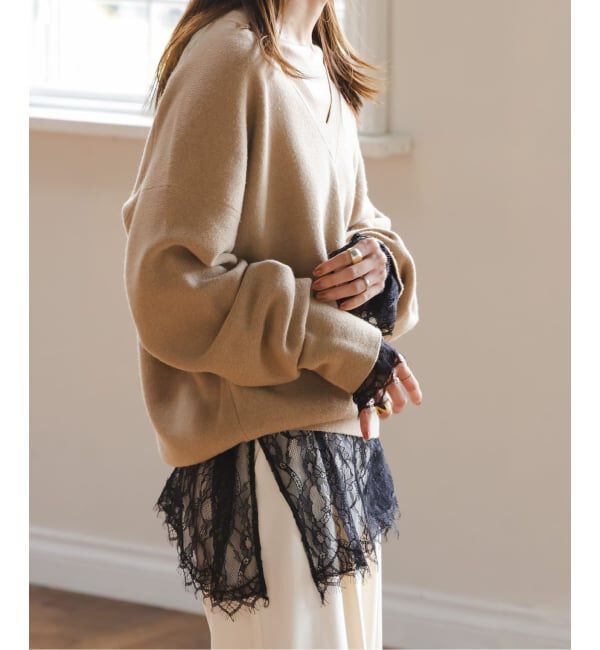 NOBLE「《追加予約》サラサシアーレースブラウス」|シャツ・ブラウス|