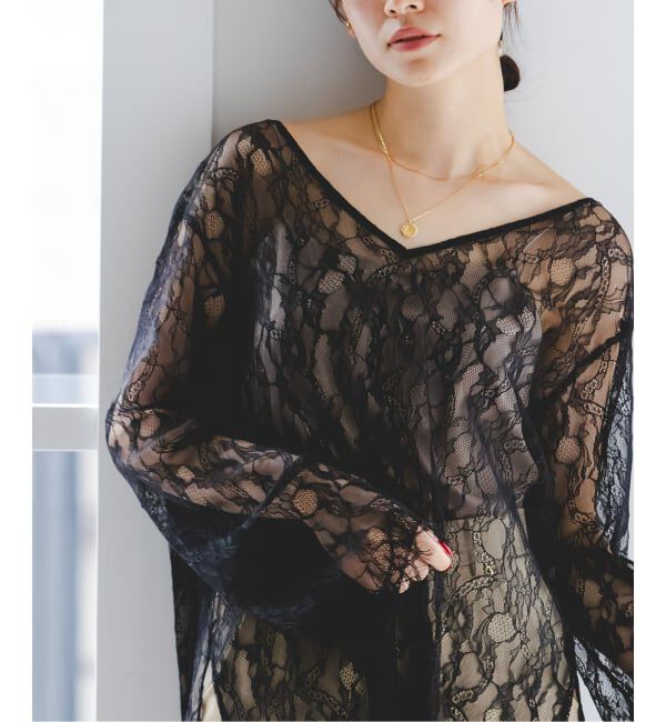 NOBLE「《追加予約》サラサシアーレースブラウス」|シャツ・ブラウス|