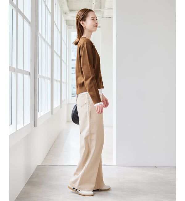 U by SPICK&SPAN「《予約》ウォッシャブルドットボタンニットカーディガン」|カーディガン|