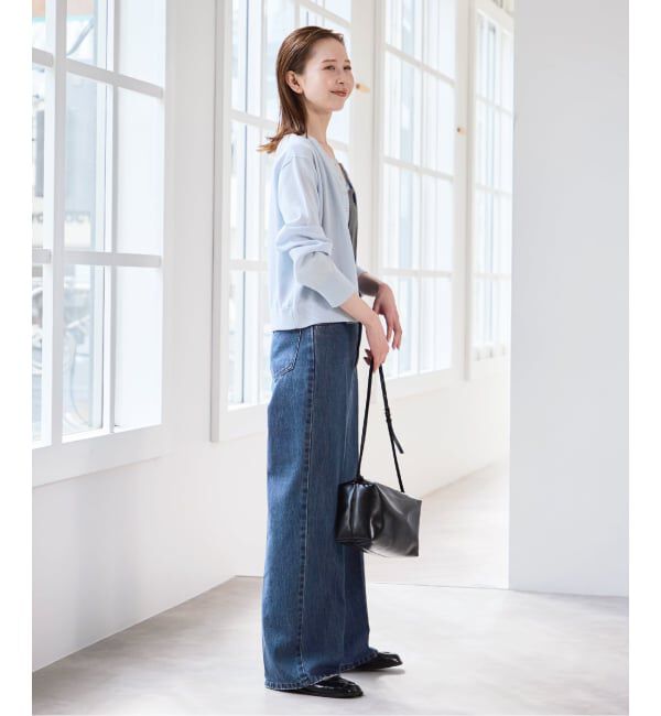 U by SPICK&SPAN「《予約》ウォッシャブルドットボタンニットカーディガン」|カーディガン|