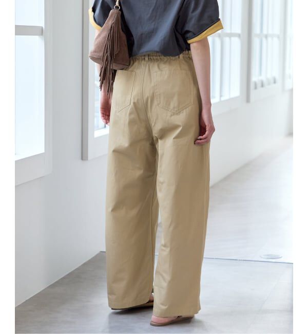 U by SPICK&SPAN「《予約》ルーズタックチノパンツ」|チノ|