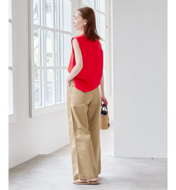 U by SPICK&SPAN「《予約》ブークレノースリーブニット」|ニット・セーター|