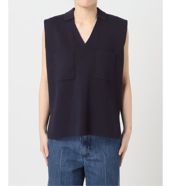 U by SPICK&SPAN「《予約》ブークレノースリーブニット」|ニット・セーター|