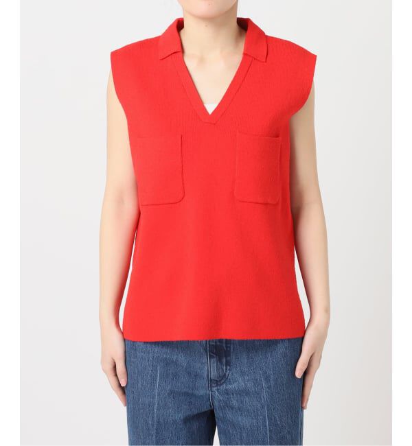 U by SPICK&SPAN「《予約》ブークレノースリーブニット」|ニット・セーター|