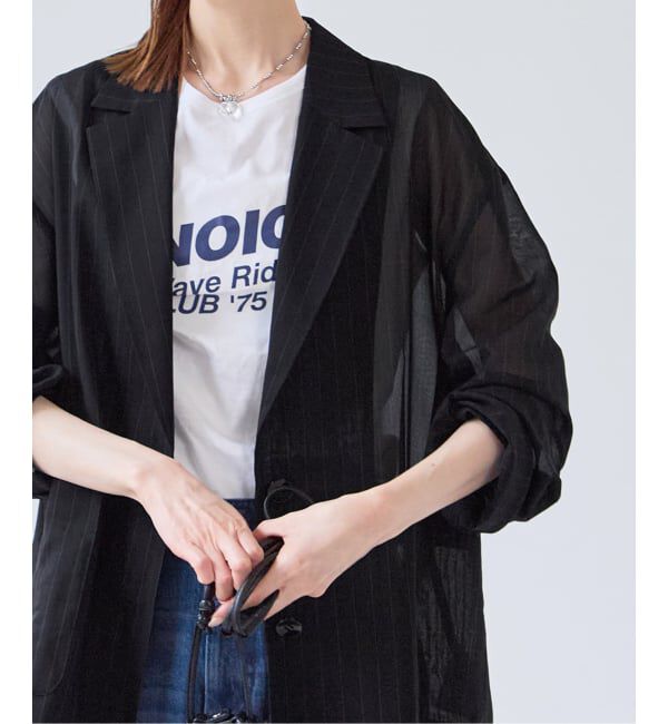 U by SPICK&SPAN「《予約》シアーオーバージャケット」|テーラードジャケット|