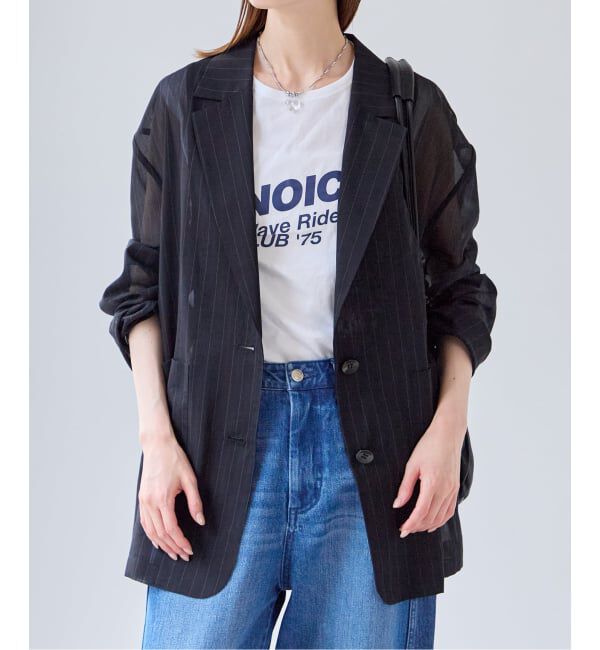 U by SPICK&SPAN「《予約》シアーオーバージャケット」|テーラードジャケット|