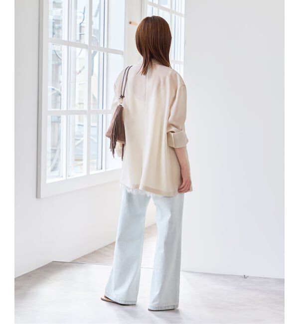 U by SPICK&SPAN「《予約》シアーオーバージャケット」|テーラードジャケット|