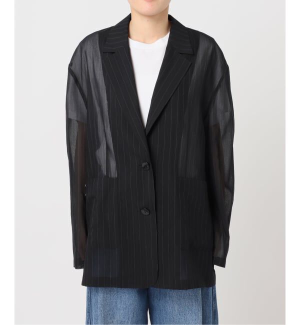 U by SPICK&SPAN「《予約》シアーオーバージャケット」|テーラードジャケット|