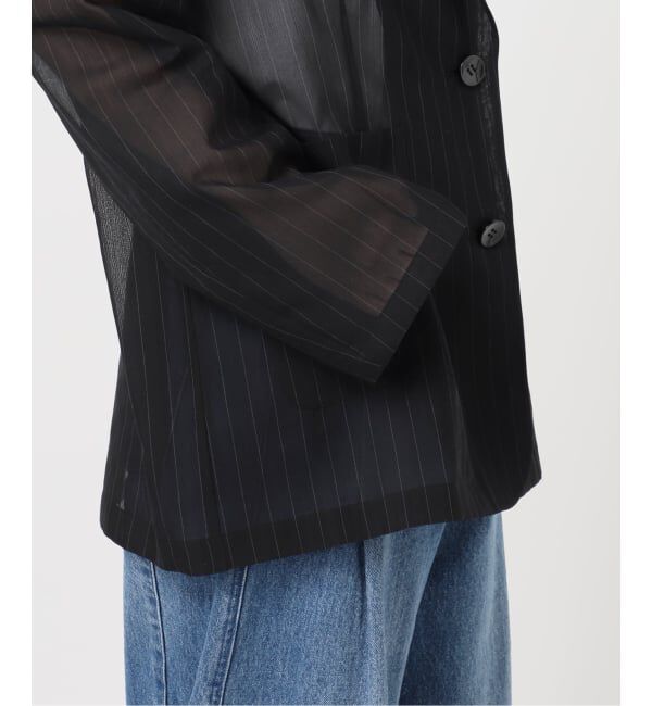 U by SPICK&SPAN「《予約》シアーオーバージャケット」|テーラードジャケット|