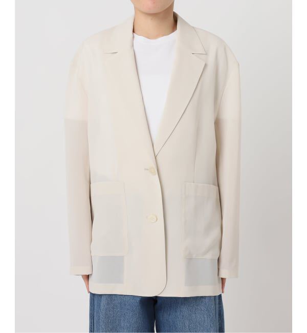 U by SPICK&SPAN「《予約》シアーオーバージャケット」|テーラードジャケット|