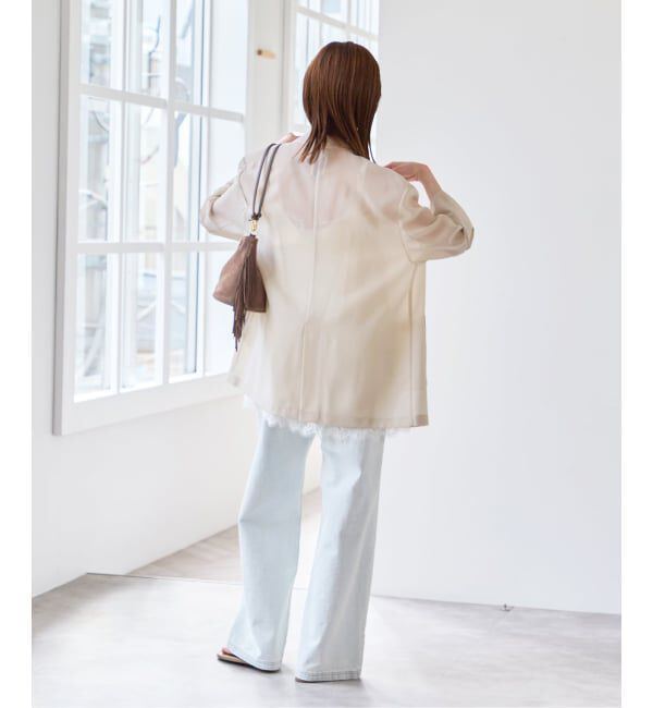 U by SPICK&SPAN「《予約》サテンレースキャミ」|キャミソール|