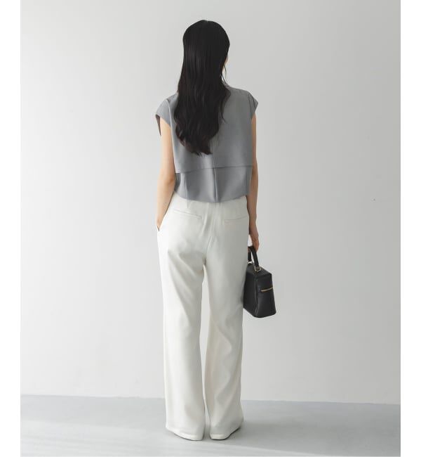 NOBLE「《予約・セットアップ対応》エステルツイルショートジレブラウス」|シャツ・ブラウス|