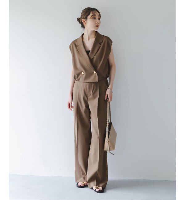 NOBLE「《予約・セットアップ対応》エステルツイルショートジレブラウス」|シャツ・ブラウス|