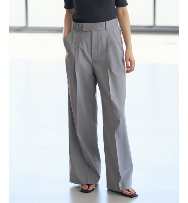 NOBLE「《追加予約・セットアップ対応》エステルツイルストレッチスラックスパンツ」|スラックス|