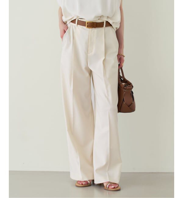 NOBLE「《追加予約・セットアップ対応》エステルツイルストレッチスラックスパンツ」|スラックス|