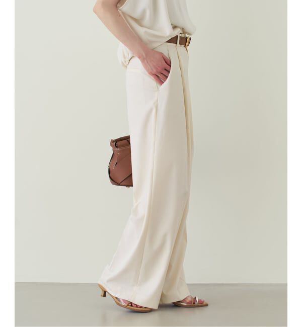 NOBLE「《追加予約・セットアップ対応》エステルツイルストレッチスラックスパンツ」|スラックス|