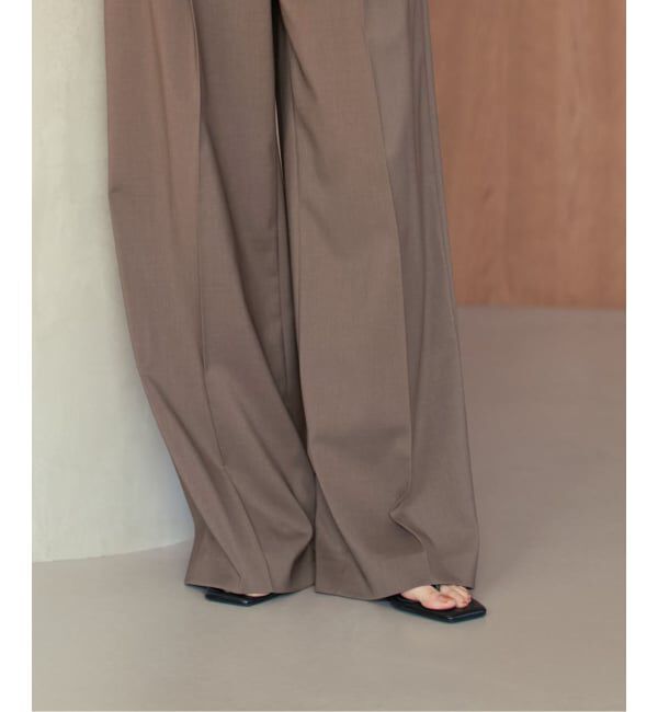 NOBLE「《追加予約・セットアップ対応》エステルツイルストレッチスラックスパンツ」|スラックス|