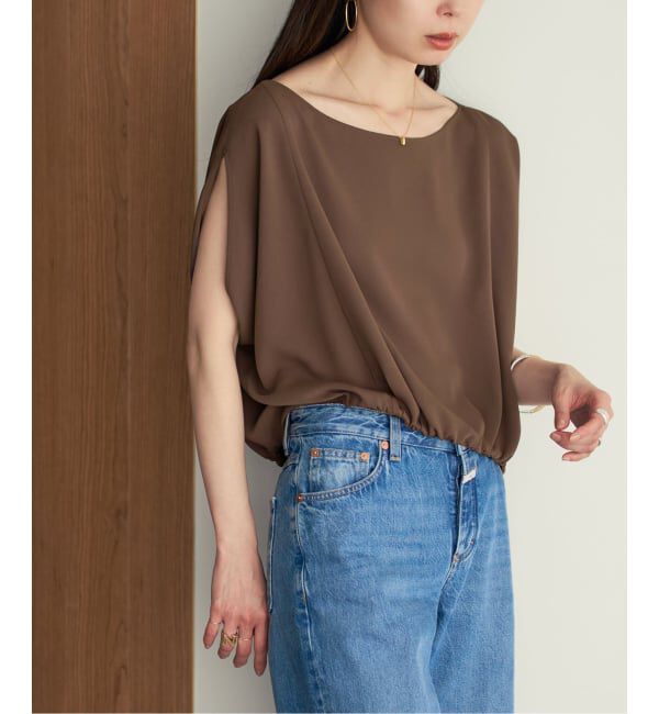 NOBLE「《予約》ドレープバルーンブラウス」|シャツ・ブラウス|