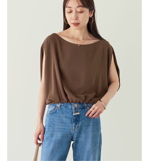 NOBLE「《予約》ドレープバルーンブラウス」|シャツ・ブラウス|