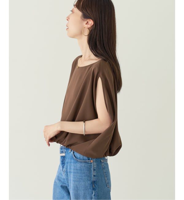 NOBLE「《予約》ドレープバルーンブラウス」|シャツ・ブラウス|