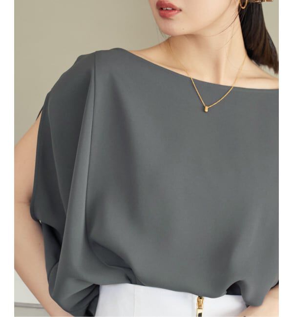 NOBLE「《予約》ドレープバルーンブラウス」|シャツ・ブラウス|