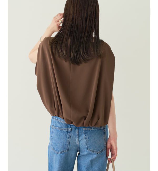 NOBLE「《予約》ドレープバルーンブラウス」|シャツ・ブラウス|