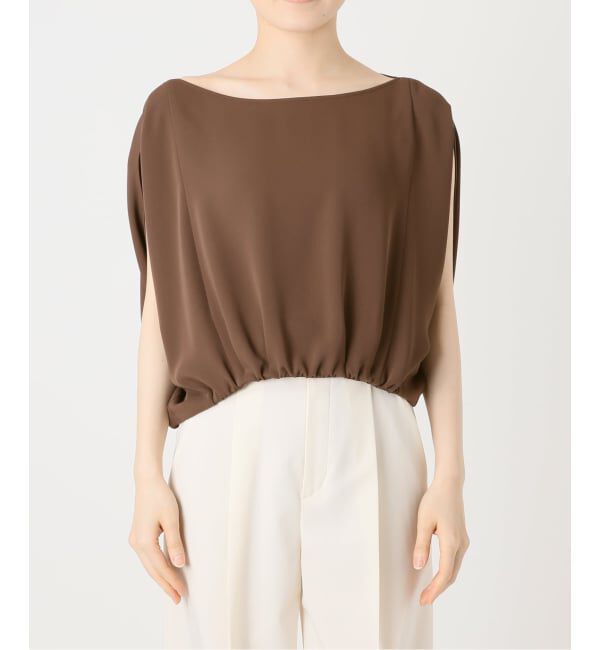 NOBLE「《予約》ドレープバルーンブラウス」|シャツ・ブラウス|