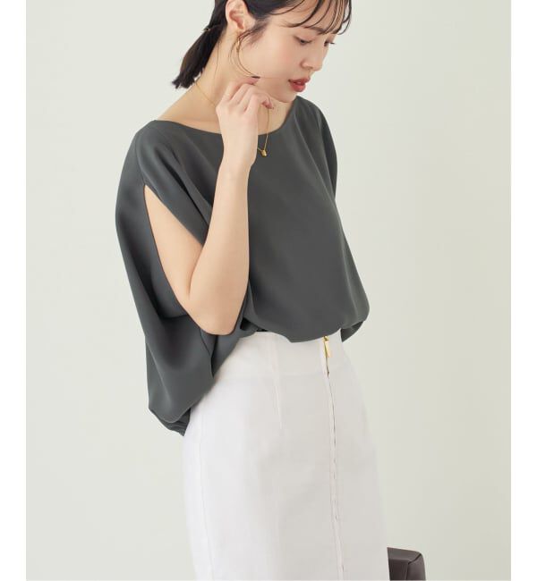 NOBLE「《予約》ドレープバルーンブラウス」|シャツ・ブラウス|