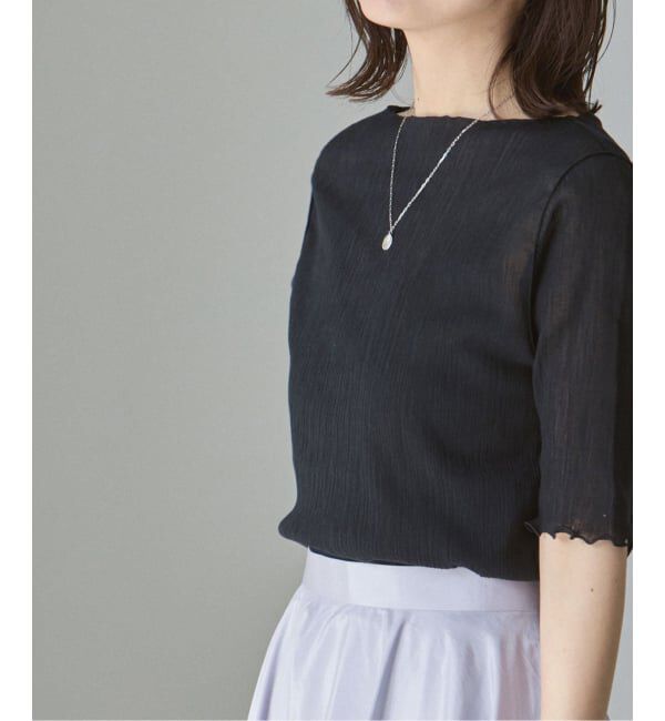 NOBLE「《追加予約》シアークレープジャージ五分袖Tシャツ」|Tシャツ・カットソー|