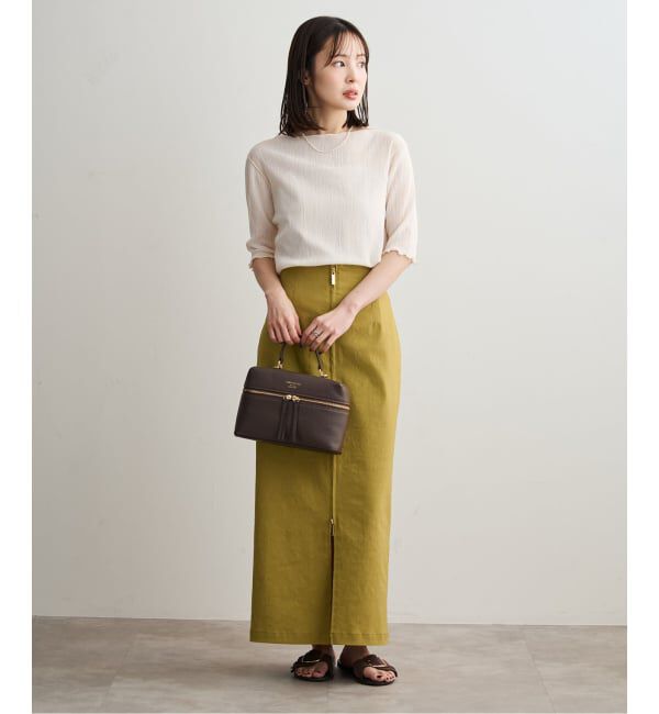 NOBLE「《追加予約》シアークレープジャージ五分袖Tシャツ」|Tシャツ・カットソー|