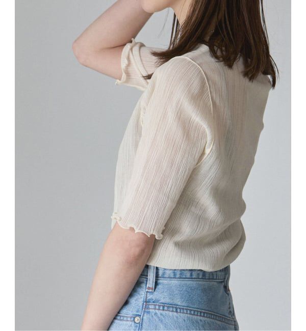 NOBLE「《追加予約》シアークレープジャージ五分袖Tシャツ」|Tシャツ・カットソー|