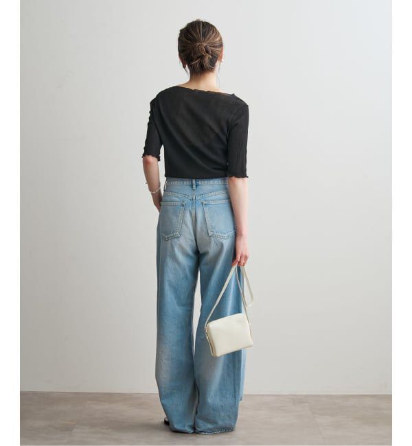 NOBLE「《追加予約》シアークレープジャージ五分袖Tシャツ」|Tシャツ・カットソー|