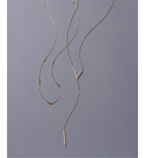 Lilas by Spick&Span「《予約》スタッドキヘイチェーンネックレス K10」|ネックレス|