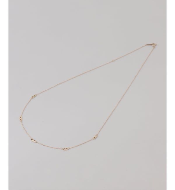 Lilas by Spick&Span「《予約》スタッドキヘイチェーンネックレス K10」|ネックレス|