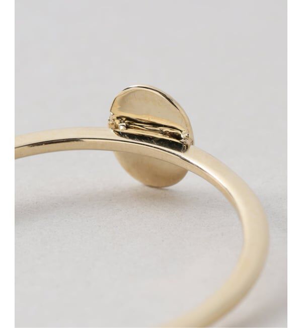 Lilas by Spick&Span「《予約》テクスチャーオーバルモチーフリング K10」|リング|