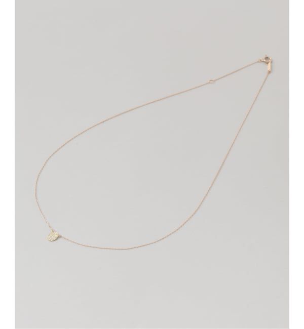 Lilas by Spick&Span「《予約》テクスチャーオーバルモチーフネックレス K10」|ネックレス|