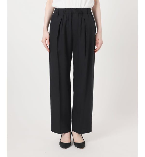 Spick and Span「《セットアップ可 / 予約》ハイブリッドリネンイージーパンツ」|スラックス|