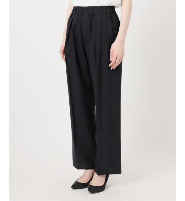 Spick and Span「《セットアップ可 / 予約》ハイブリッドリネンイージーパンツ」|スラックス|