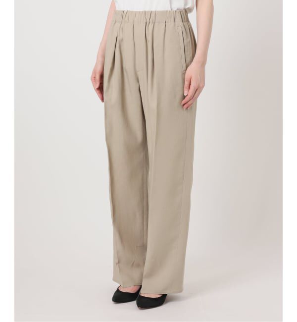 Spick and Span「《セットアップ可 / 予約》ハイブリッドリネンイージーパンツ」|スラックス|