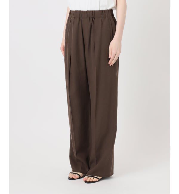 Spick and Span「《セットアップ可 / 予約》ハイブリッドリネンイージーパンツ」|スラックス|