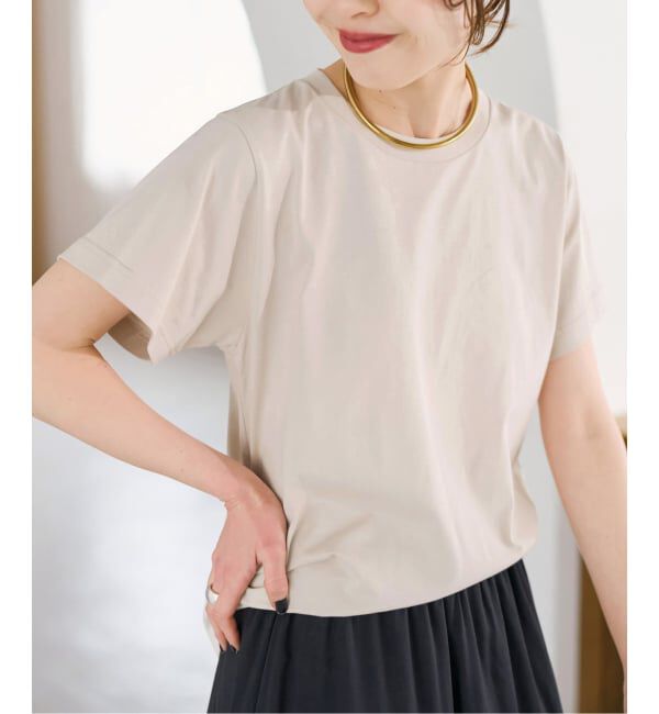 Spick and Span「《予約》汗染み防止ファインコットンTシャツ」|Tシャツ・カットソー|グレーB